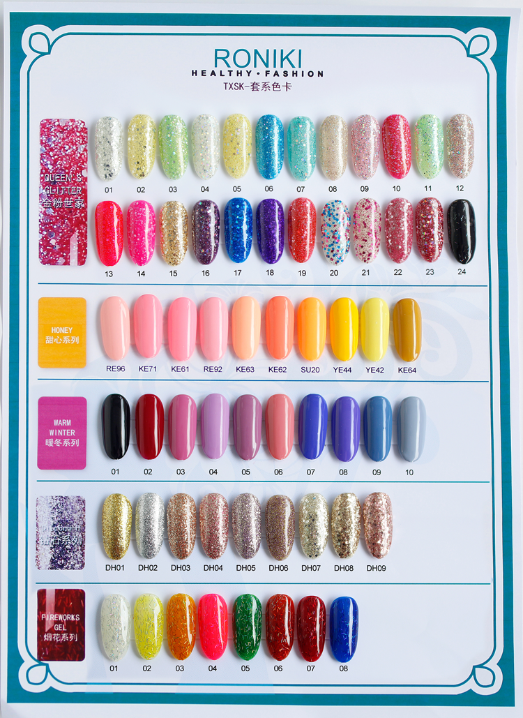 RONIKI Gel Nail Polish Custom New Bottles Colors Gel Polish Bulk Wholesale