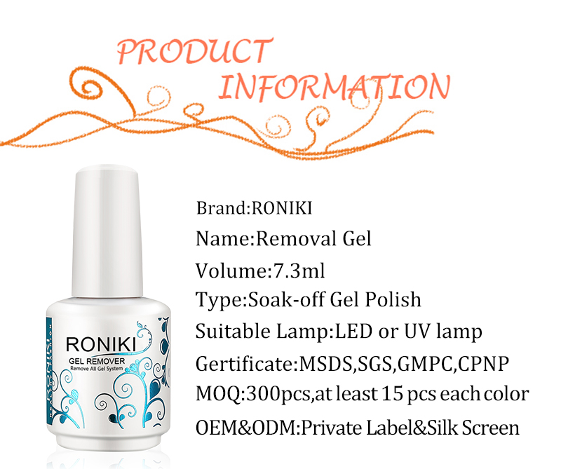 RONIKI Magic Nail Polish Remover That Quickly And Easily Removes Nail Gel