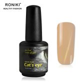 RONIKI UV Pink Cat Eye Nails Gel