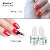 RONIKI Shiny No Wipe Clean Pearl Top Coat Gel Nail Polish