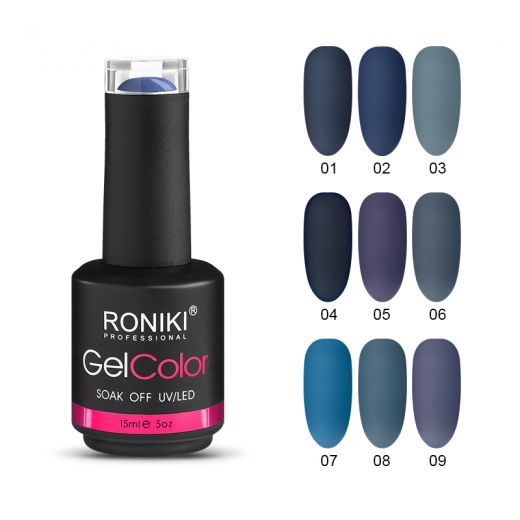 RONIKI Indigo Color UV Nail Gel Polish