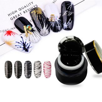 RONIKI OEM Custom Private Label DIY Spider Line Nail Art Gel Soak Off Semi Permanent Uv Spider Gel Polish For Nail Wholesale