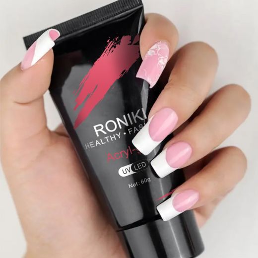 RONIKI Supply Nail Extension Color Glitter Acryl Poly Gel